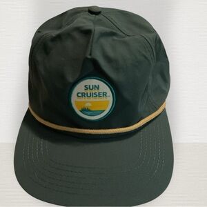 Sun Cruiser Green SnapBack Baseball Cap NEW